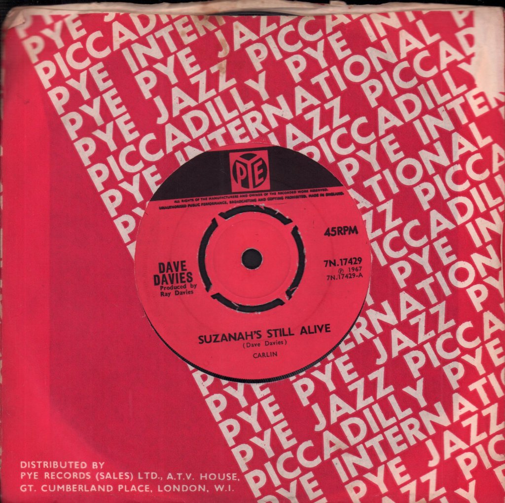 Dave Davies - Suzanah's Still Alive - 7 Inch