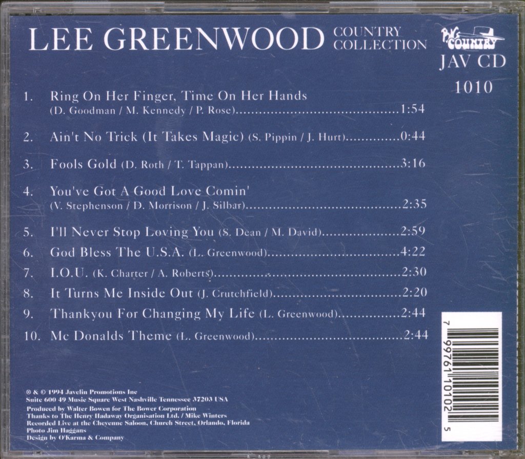Lee Greenwood - Big Country - Cd