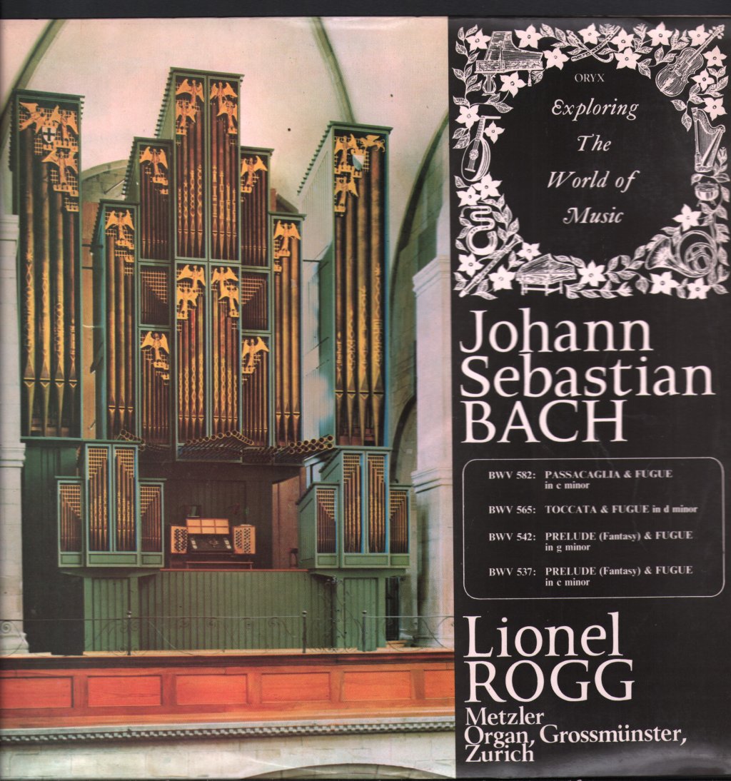 Lionel Rogg - Johann Sebastian Bach Organ Works: Volume 1 - Lp