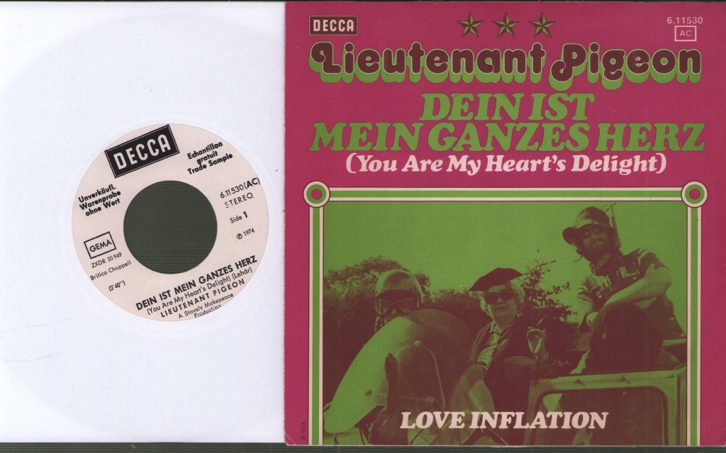 Lieutenant Pigeon - You Are My Heart's Delight - 7 Inch