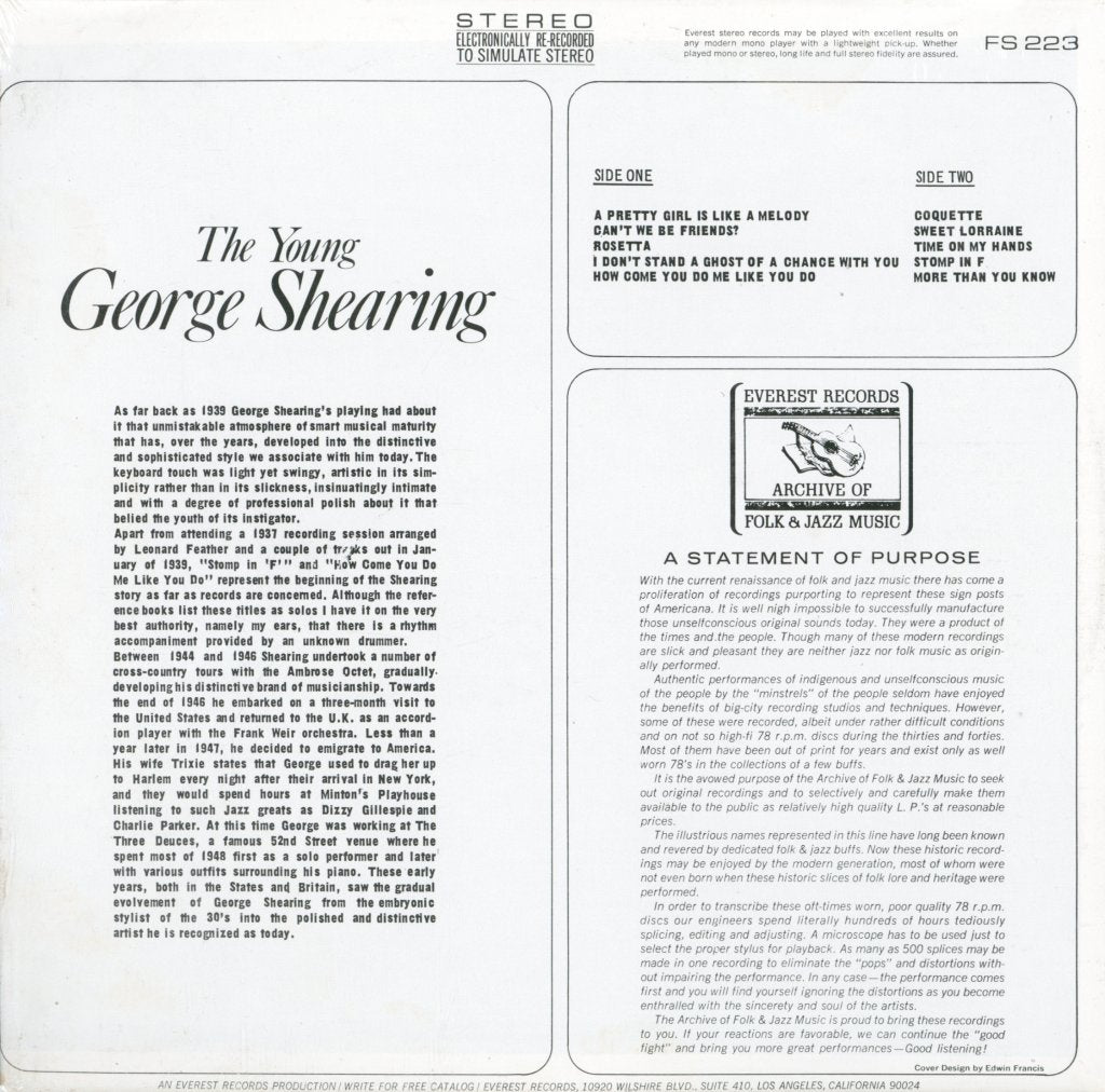 George Shearing - Young - Lp