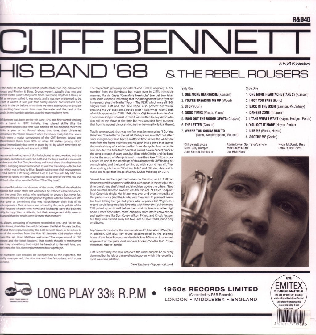 Cliff Bennett - His Band '68 - Lp