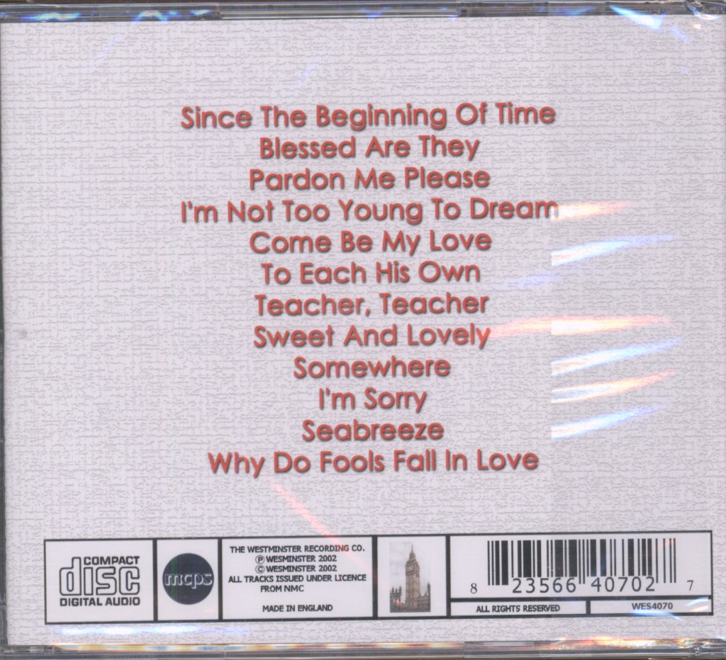 Frankie Lymon - Why Do Fools Fall In Love - Cd