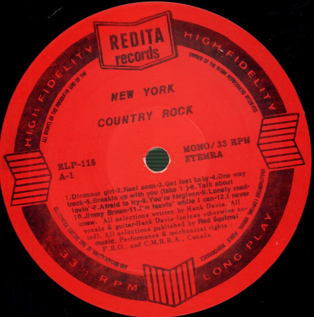 Hank Davis - New York Country Rock - Lp