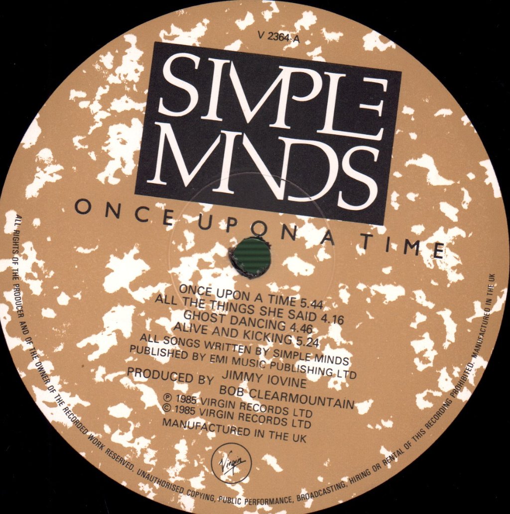 Simple Minds - Once Upon A Time - Lp