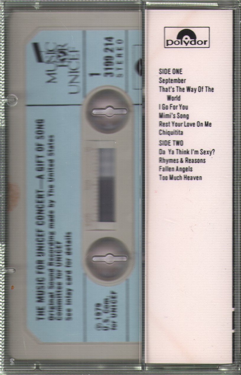 Various Artists - Music For Unicef Concert: A Gift Of Song - Cassette