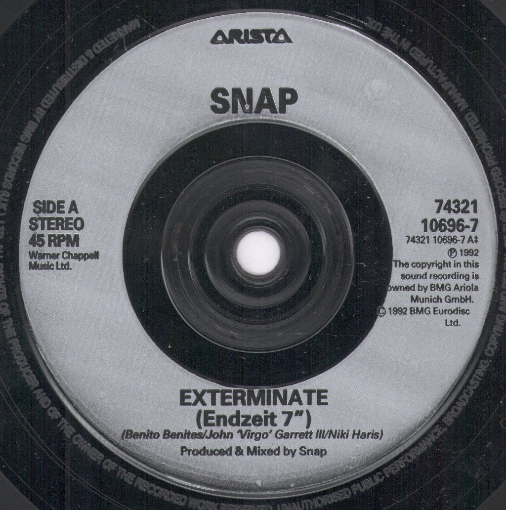 Snap - Exterminate - 7 Inch