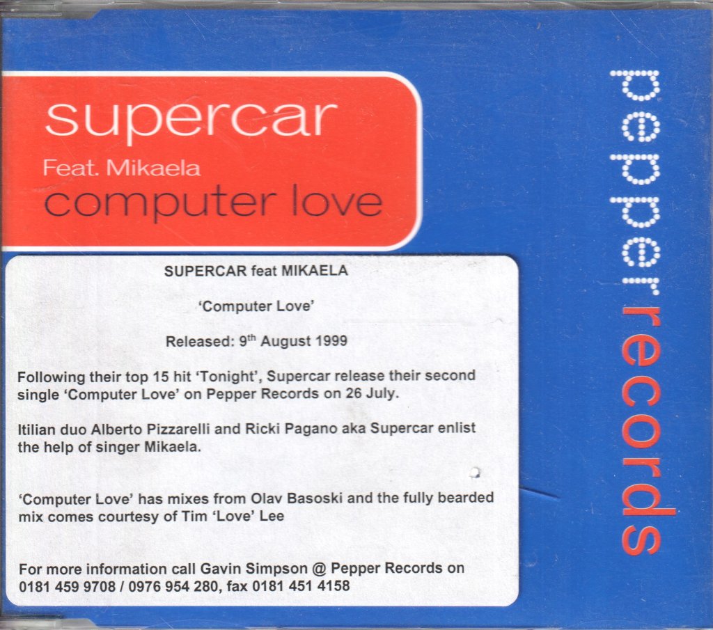 Supercar Feat. Mikaela - Computer Love - Cd