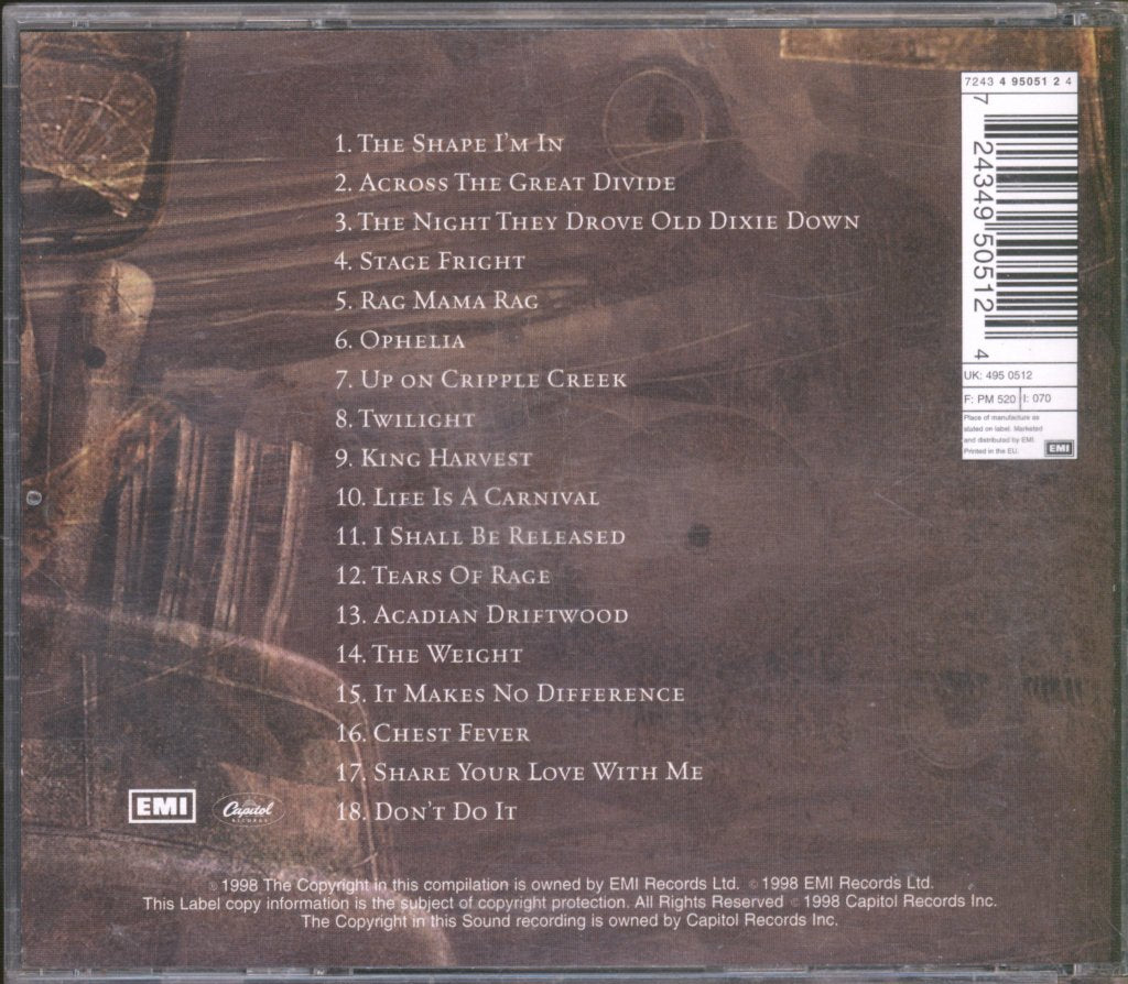 Band - Very Best Of The Band - The Shape I'm In - Cd