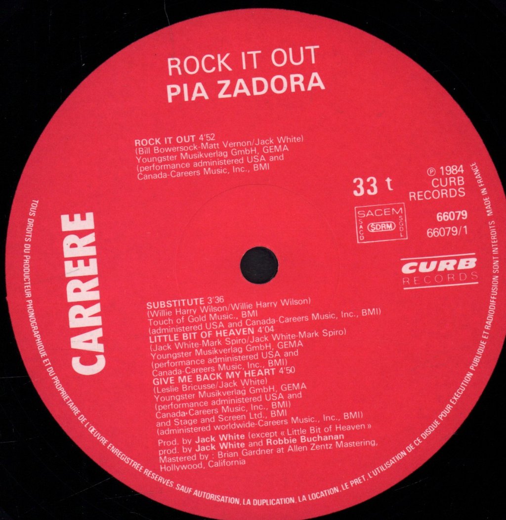 Pia Zadora - Rock It Out - Lp