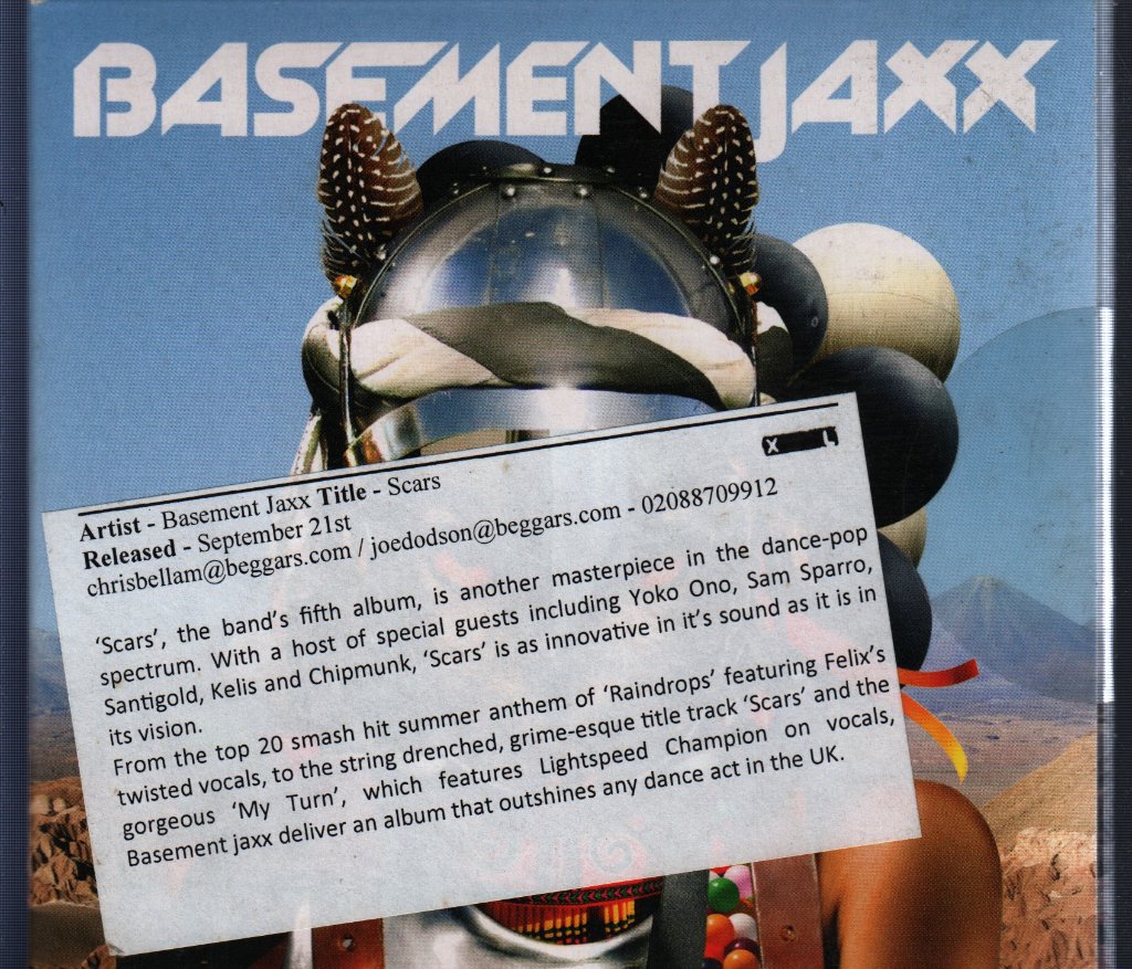 Basement Jaxx - Scars - Cd