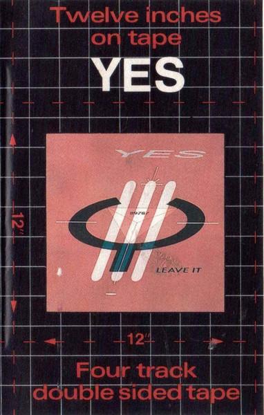 Yes - Twelve Inches On Tape - Cassette