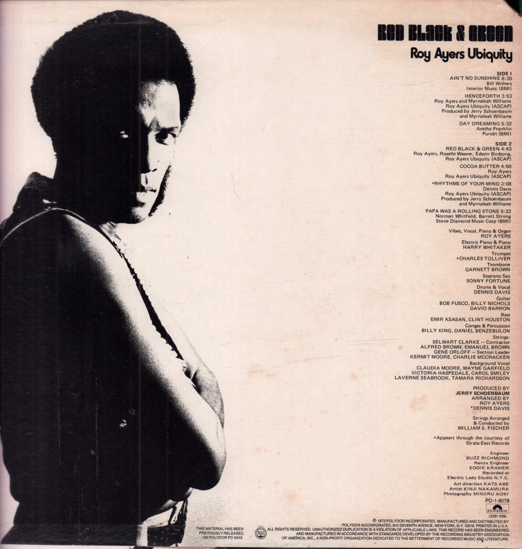 Roy Ayers Ubiquity - Red Black & Green - Lp