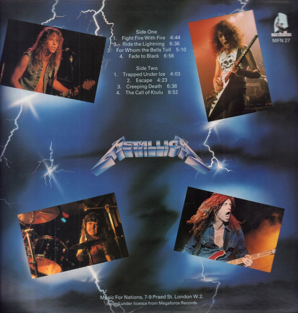 Metallica - Ride The Lightning - Lp