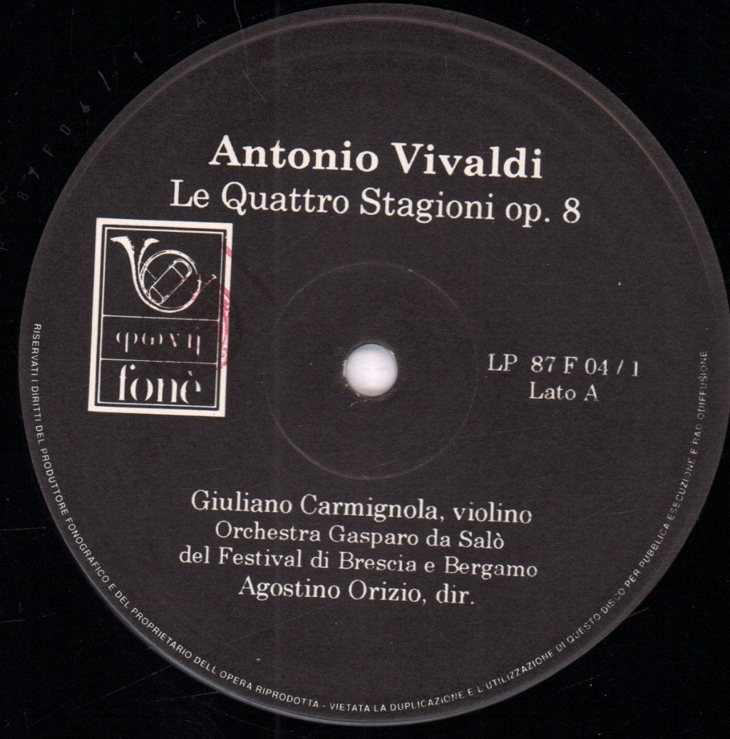 giuliano carmignola - vivaldi le quattro stagioni op. 8 - Double Lp