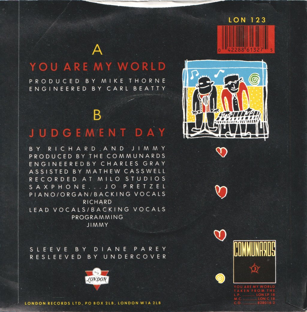 Communards - You Are My World - 7 Inch