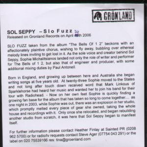 Sol Seppy - Slo Fuzz - Cdr
