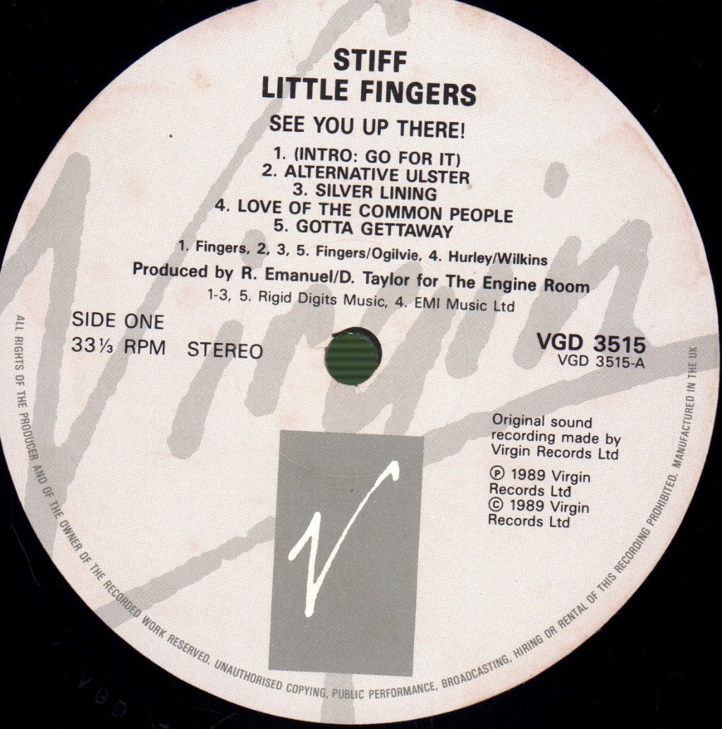 Stiff Little Fingers - See You Up There! - Double Lp