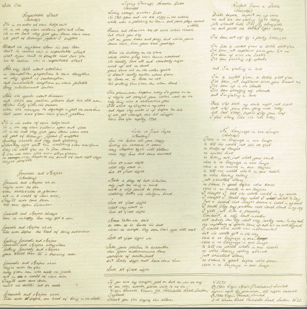 XTC - Black Sea - Lp