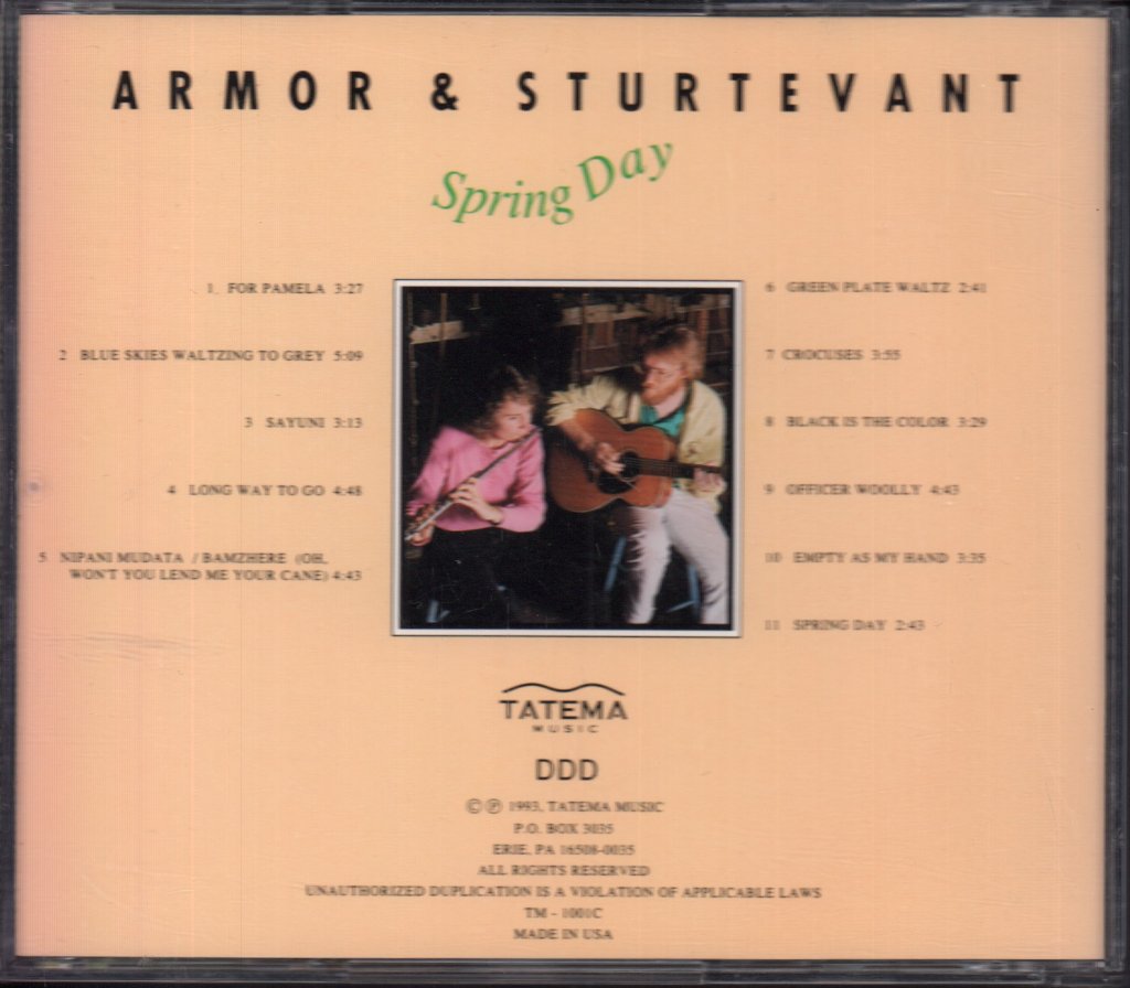 Armor And Sturtevant - Spring Day - Cd