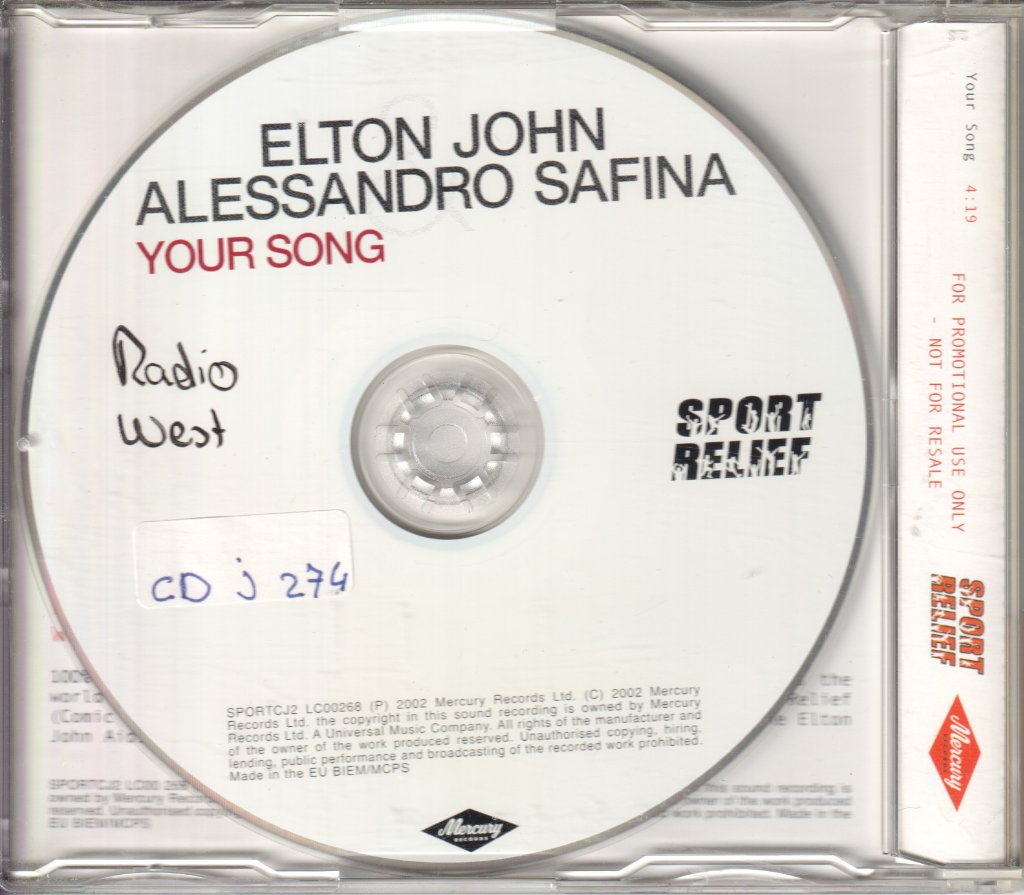 Elton John And Alessandro Safina - Your Song - Cd