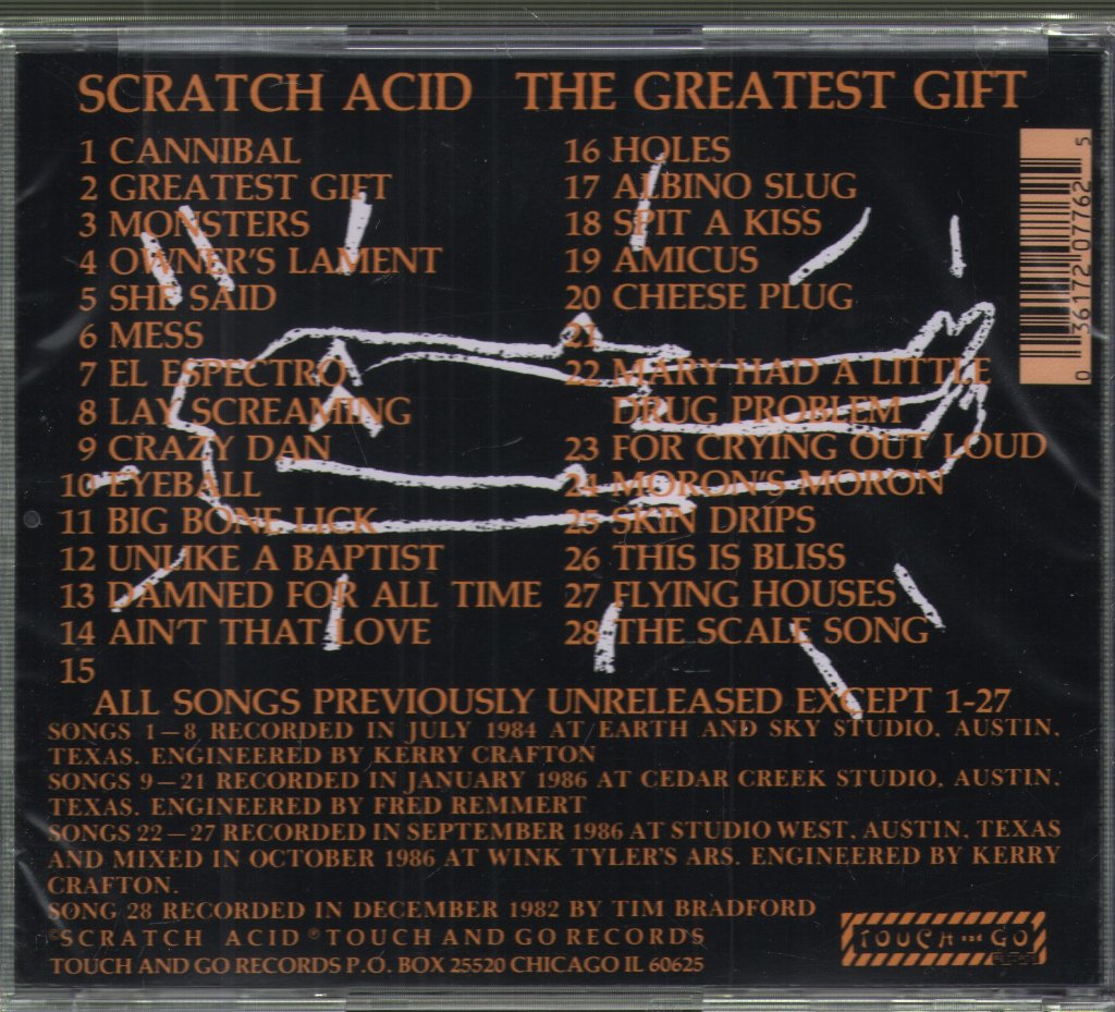 Scratch Acid - Greatest Gift - Cd