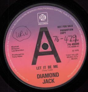 Diamond Jack - Let It Be Me - 7 Inch