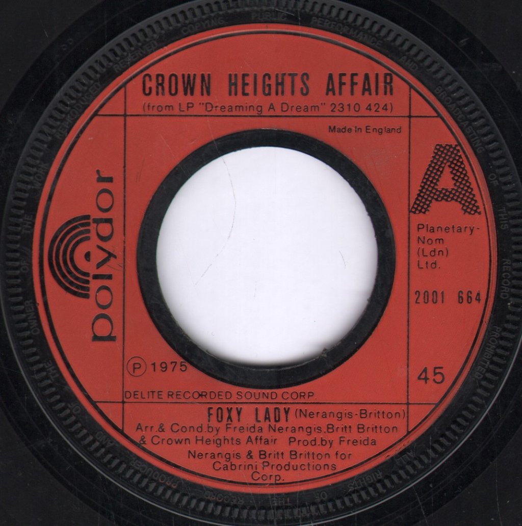 Crown Heights Affair - Foxy Lady - 7 Inch