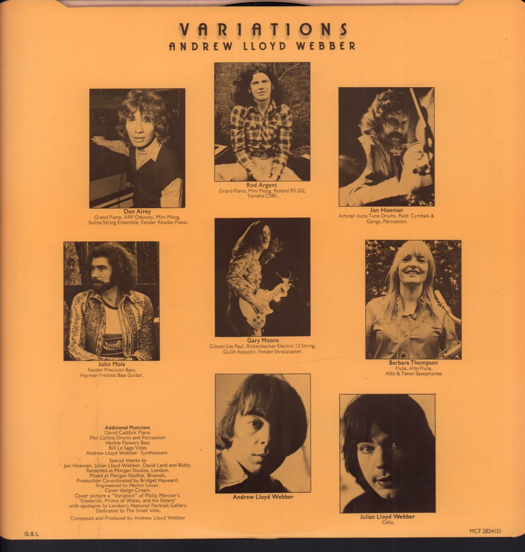 Andrew Lloyd Webber - Variations - Lp