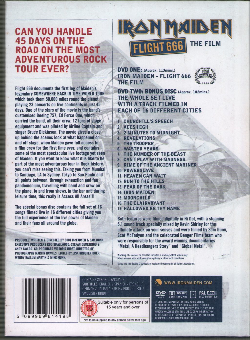 Iron Maiden - Flight 666 (The Film) - Double Dvd