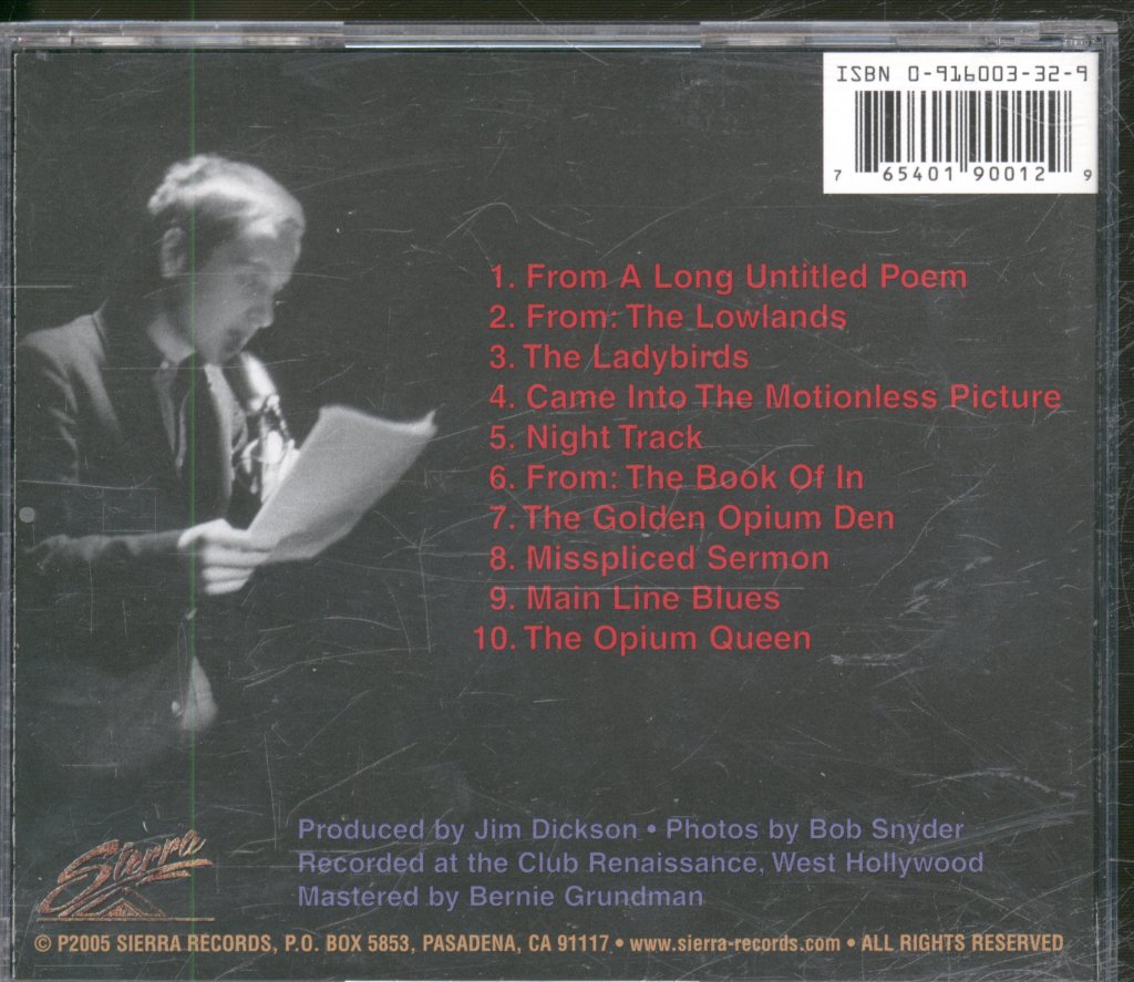 David Meltzer - Poet w/ Jazz 1958 - Cd