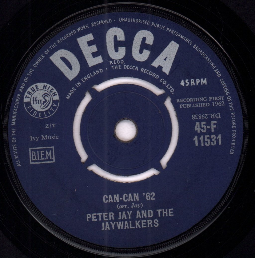 Peter Jay And The Jaywalkers - Can Can 62 - 7 Inch