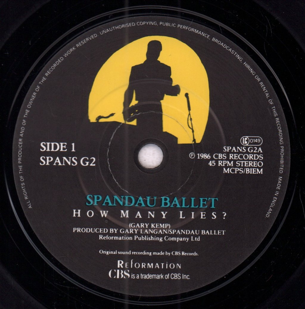 Spandau Ballet - How Many Lies - 7 Inch