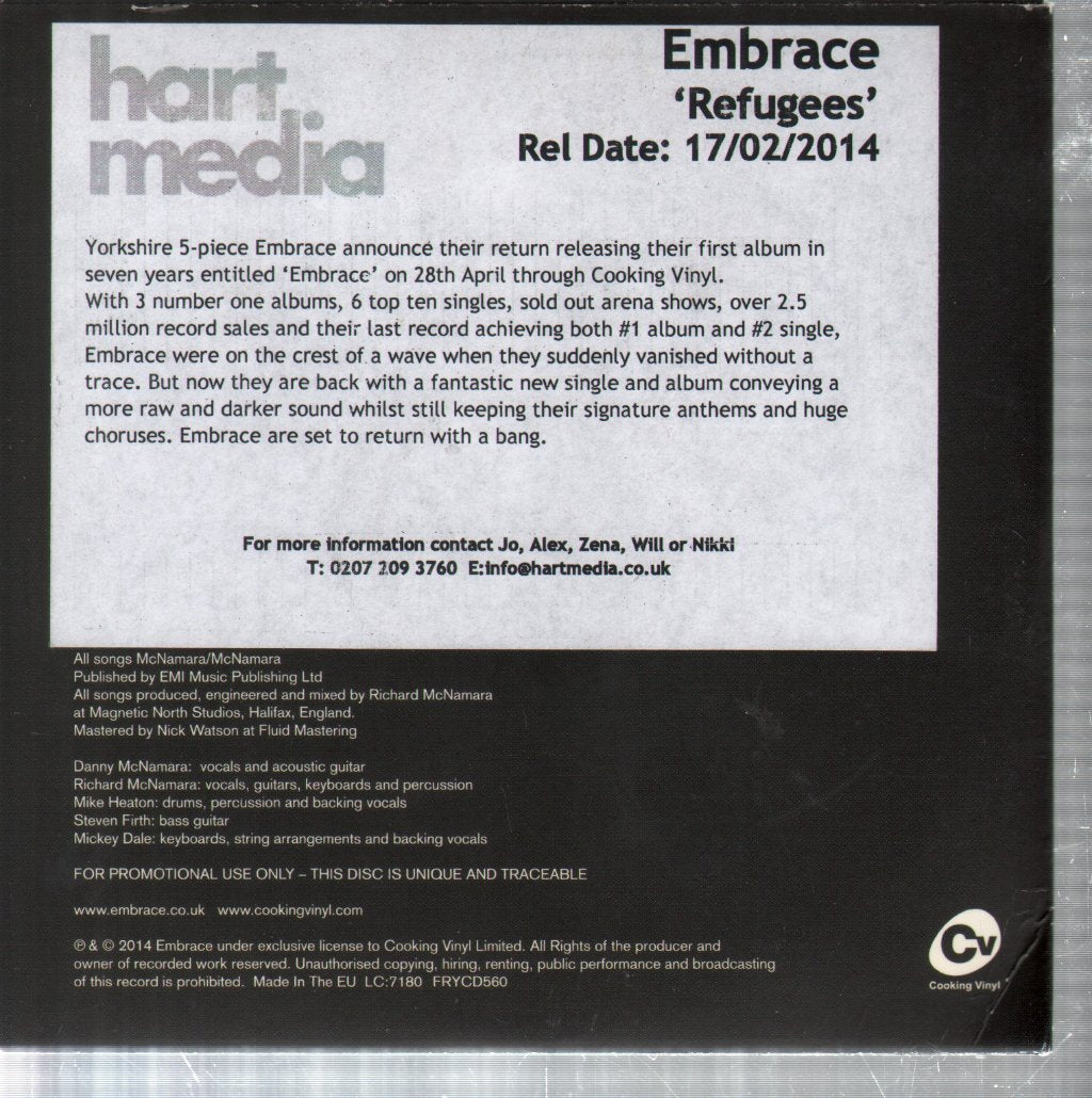 Embrace - Refugees Ep - Cdr