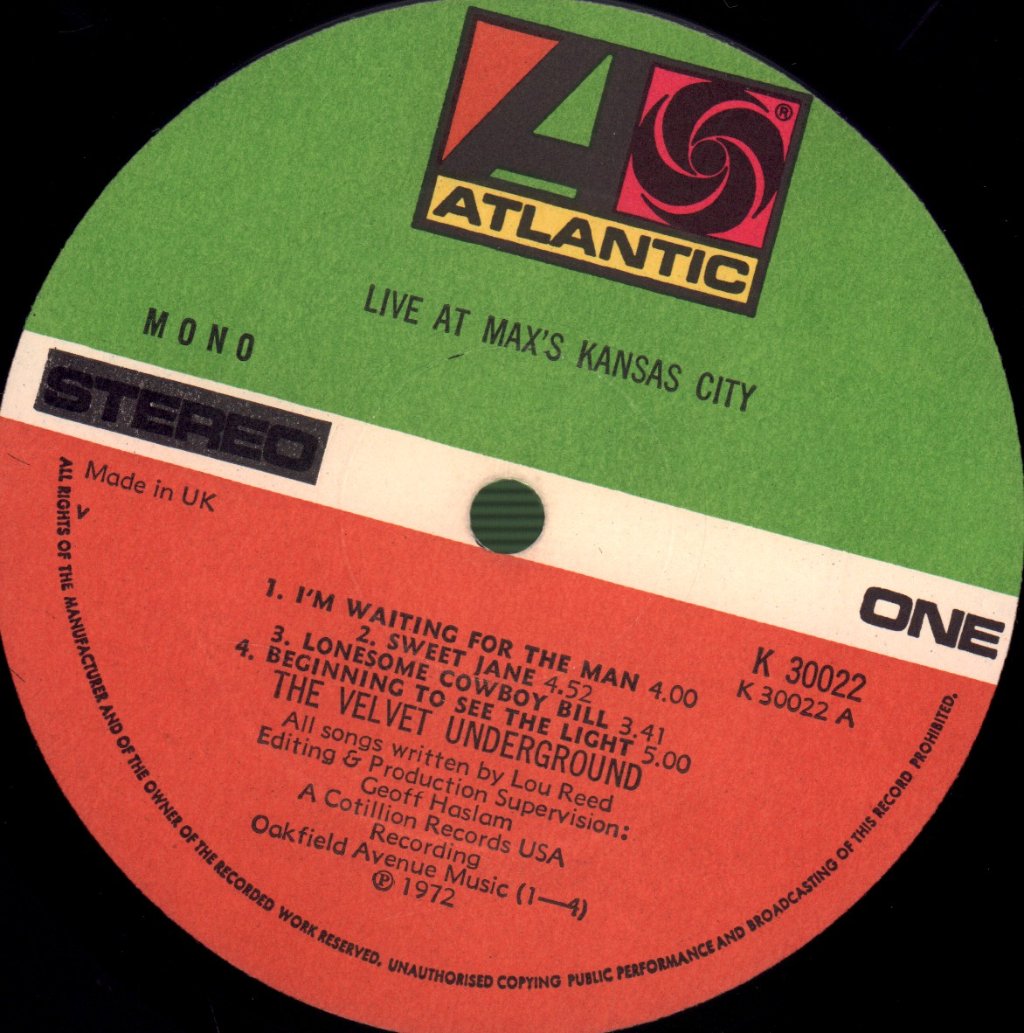 Velvet Underground - Live At Max's Kansas City - Lp