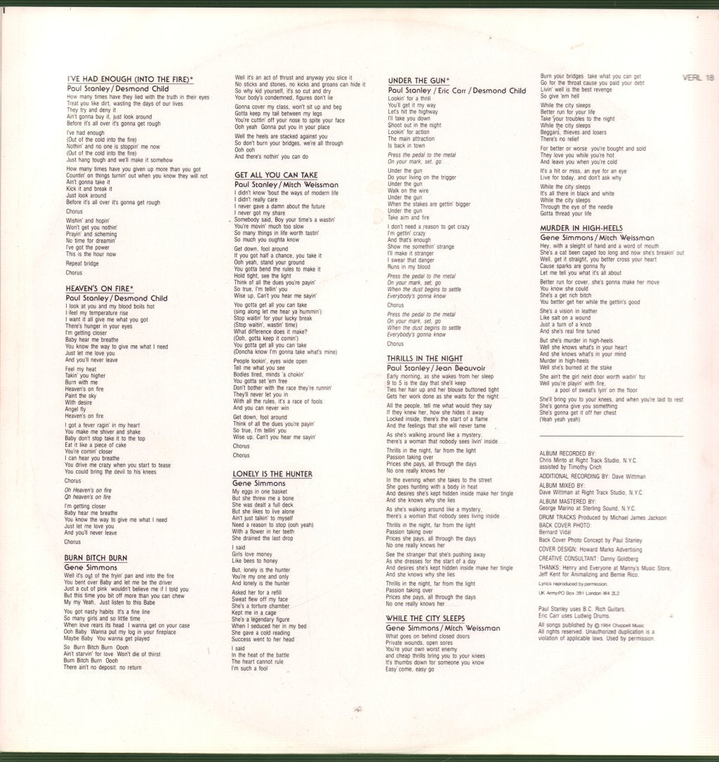 Kiss - Animalize - Lp
