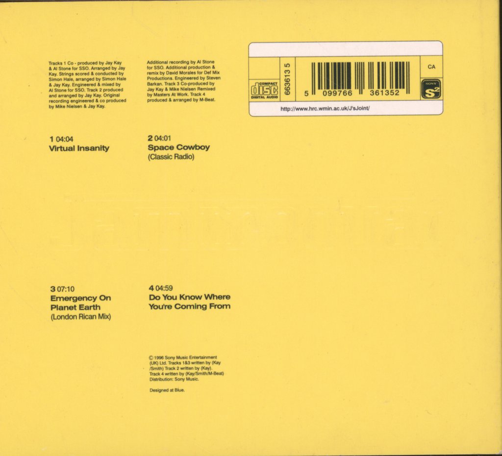 Jamiroquai - Virtual Insanity - Cd