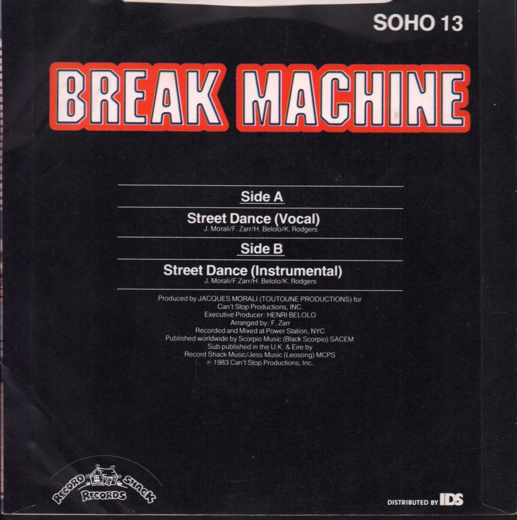 Break Machine - Street Dance - 7 Inch