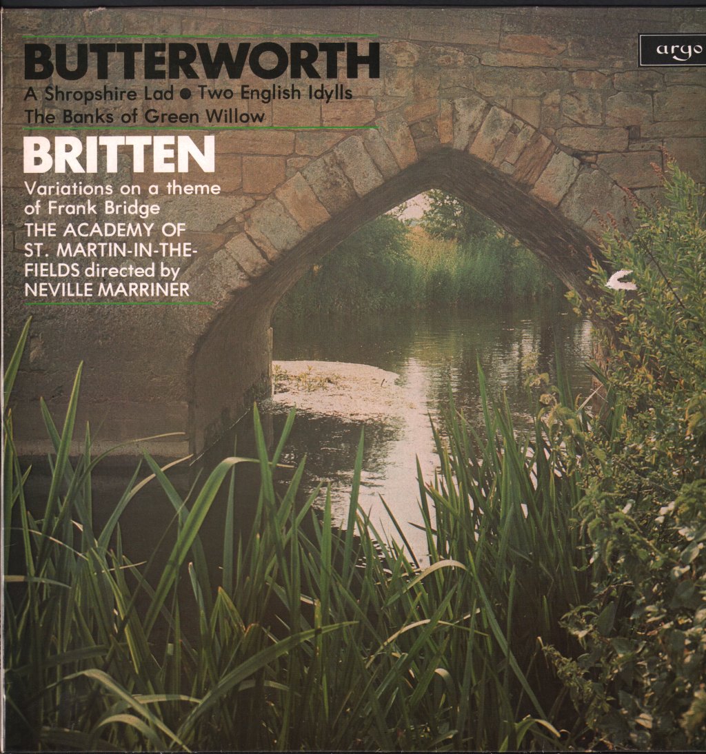 Neville Marriner / Academy Of St. Martin In The Fields - Butterworth - A Shropshire Lad / Britten - Variations on a theme of Frank Bridge - Lp