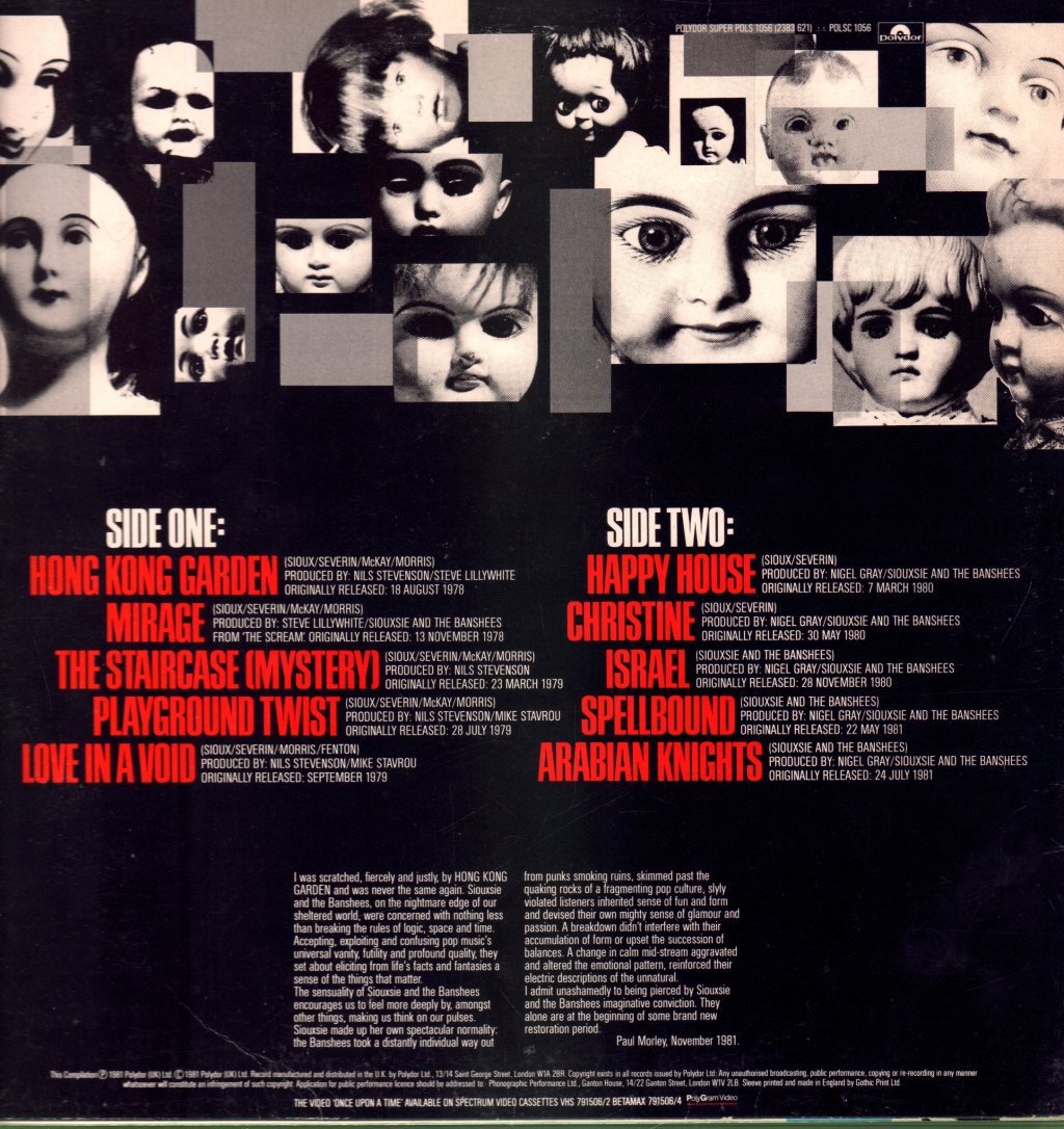 Siouxsie And The Banshees - Once Upon A Time (The Singles) - Lp