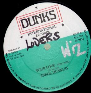 Errol Dunkley - Your Love - 12 Inch