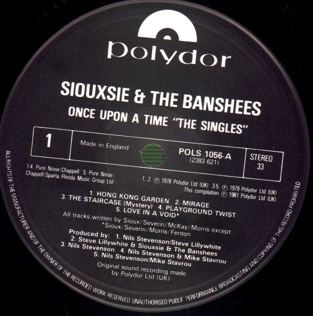 Siouxsie And The Banshees - Once Upon A Time (The Singles) - Lp