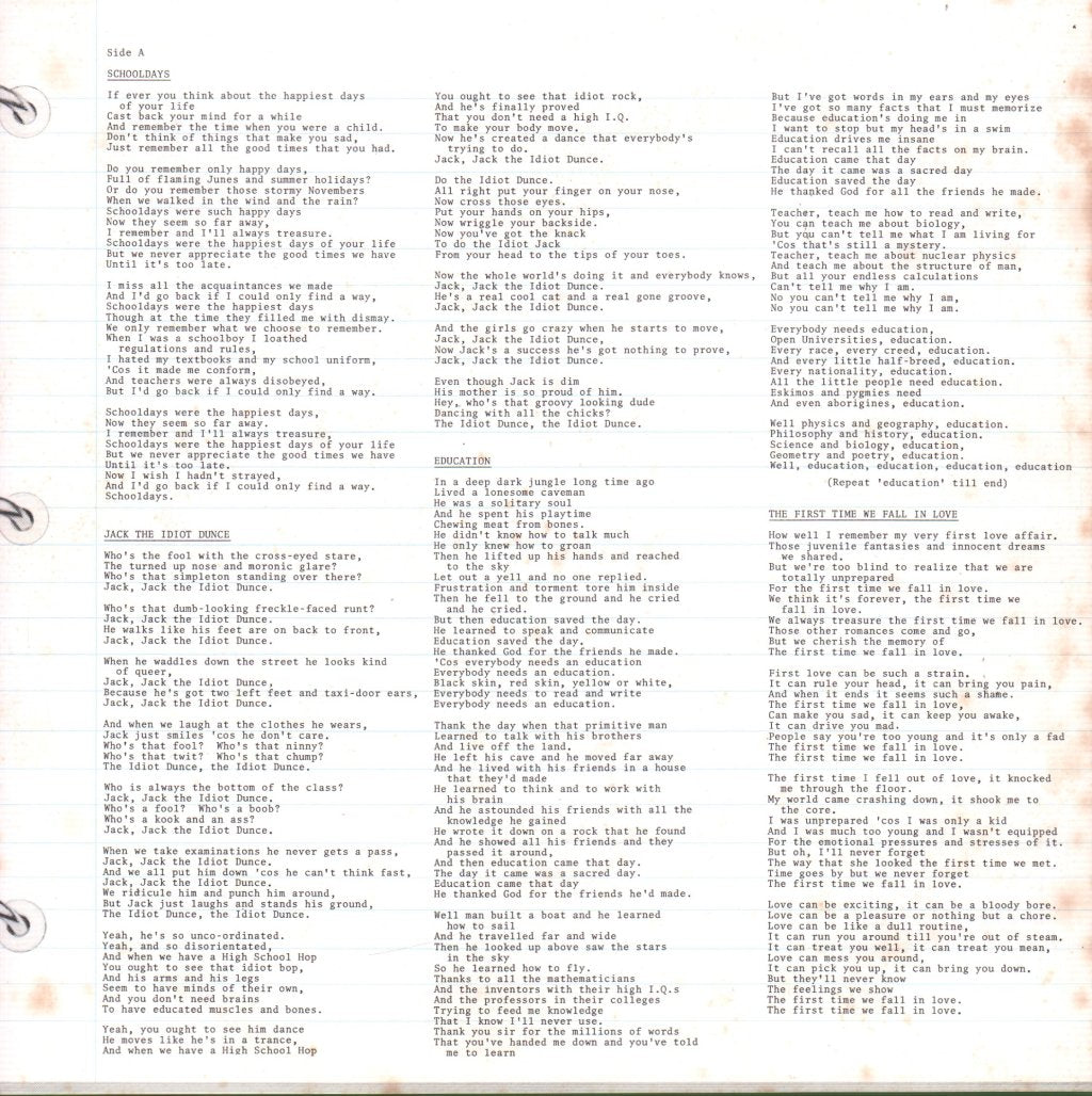 Kinks - Schoolboys In Disgrace - Lp