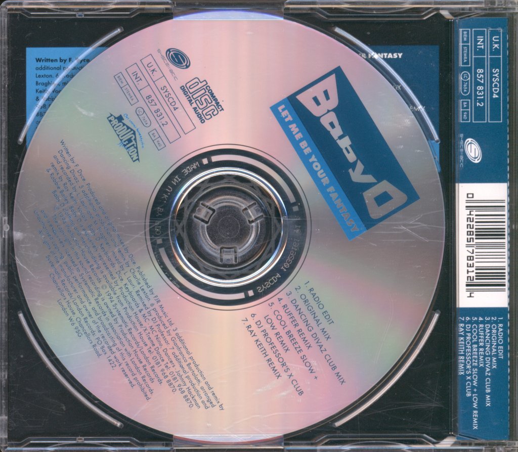 Baby D - Let Me Be Your Fantasy - Cd