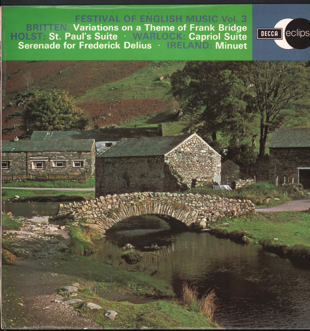 Boyd Neel String Orchestra / Boyd Neel - Festival Of English Music, Vol. 3 - Lp