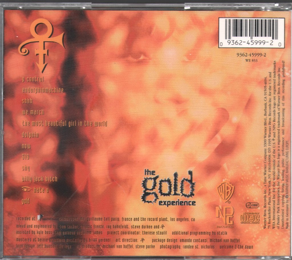 Prince - Gold Experience - Cd