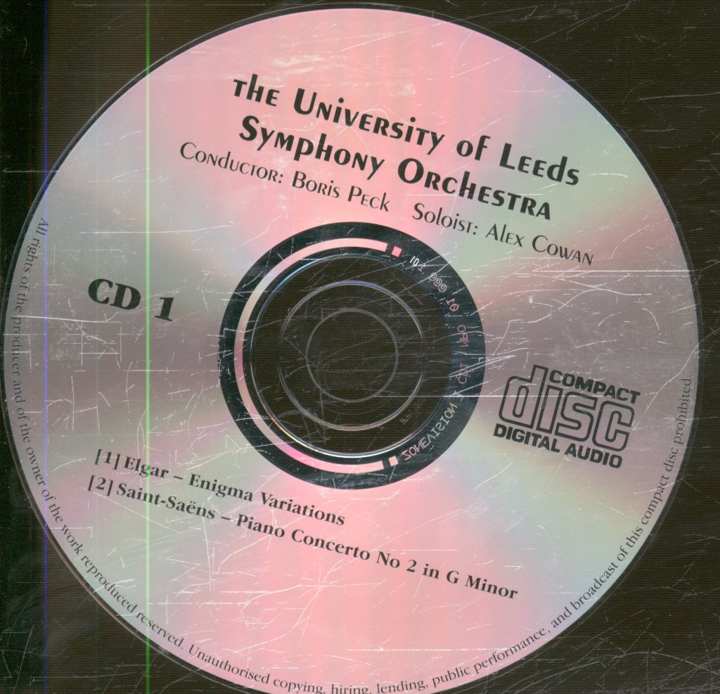 University Of Leeds Symphony Orchestra, Bob Peck - Elgar / Saunt-Saens / Brahms - Double Cd