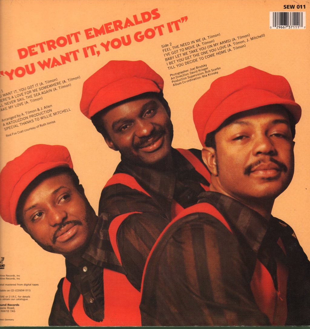 Detroit Emeralds - You Want It, You Got It - Lp