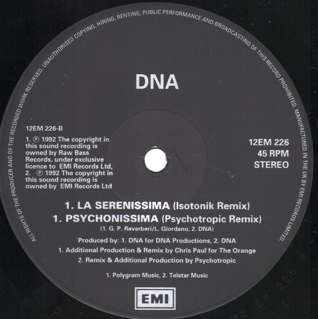 DNA - Blue Love (Call My Name) (Remixes) - 12 Inch