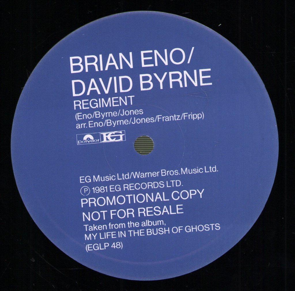 Brian Eno - Regiment - 12 Inch
